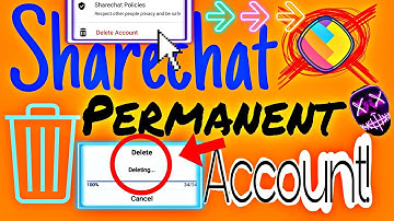 How to delete share chat account as permanent | sharechat id delete account malayalam video