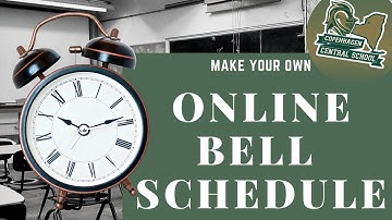 Make your own online bell schedule