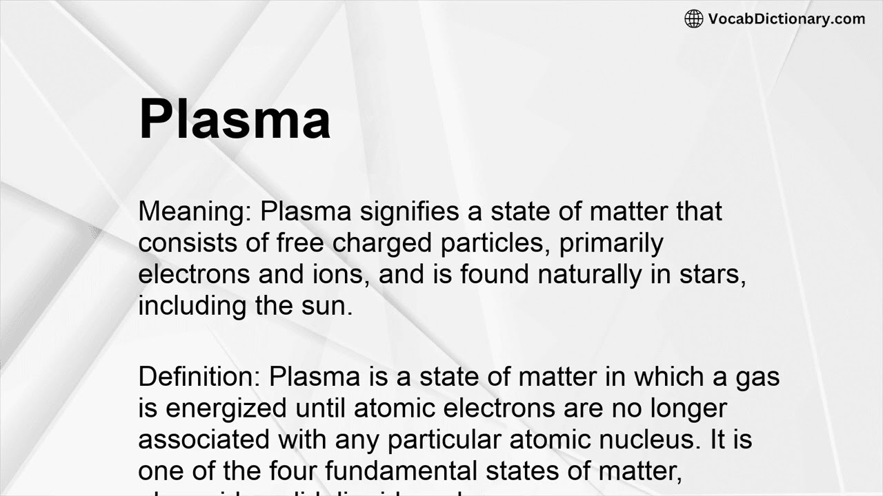 Plasma Meaning