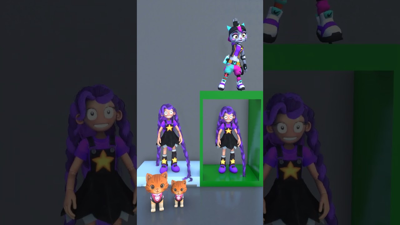 Which team do you like?Cat team or Lily team Lovebraids?#funny #shots