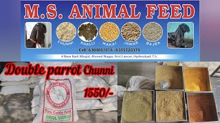 Double parrot chunni available in (MS ANIMAL FEED) Near Badi Masjid First Lancer {6304051016}