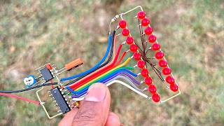 Amazing Led Chaser Using CD4017 & NE555 (DIY Electronic Projects For Home)