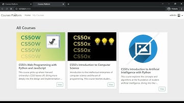 Harvard CS50w - Final Project: Course Platform