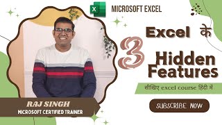 Uncovering Hidden Excel Features You NEVER Knew Existed | Raj Singh Excel Trainer |