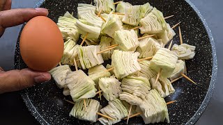 Just Add Eggs With Cabbage Its So Delicious/ Simple Breakfast Recipe/ Healthy Cheap & Tasty Snacks