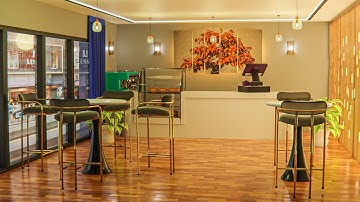 Transforming a Coffee Shop: Stunning 3D Architecture and Design Animation #video #animation