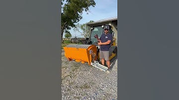 Concrete Mixer Skid Steer Attachment | Concrete Mixer Demo | #concrete
