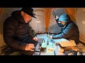 夜明け前の極寒わかさぎ釣り