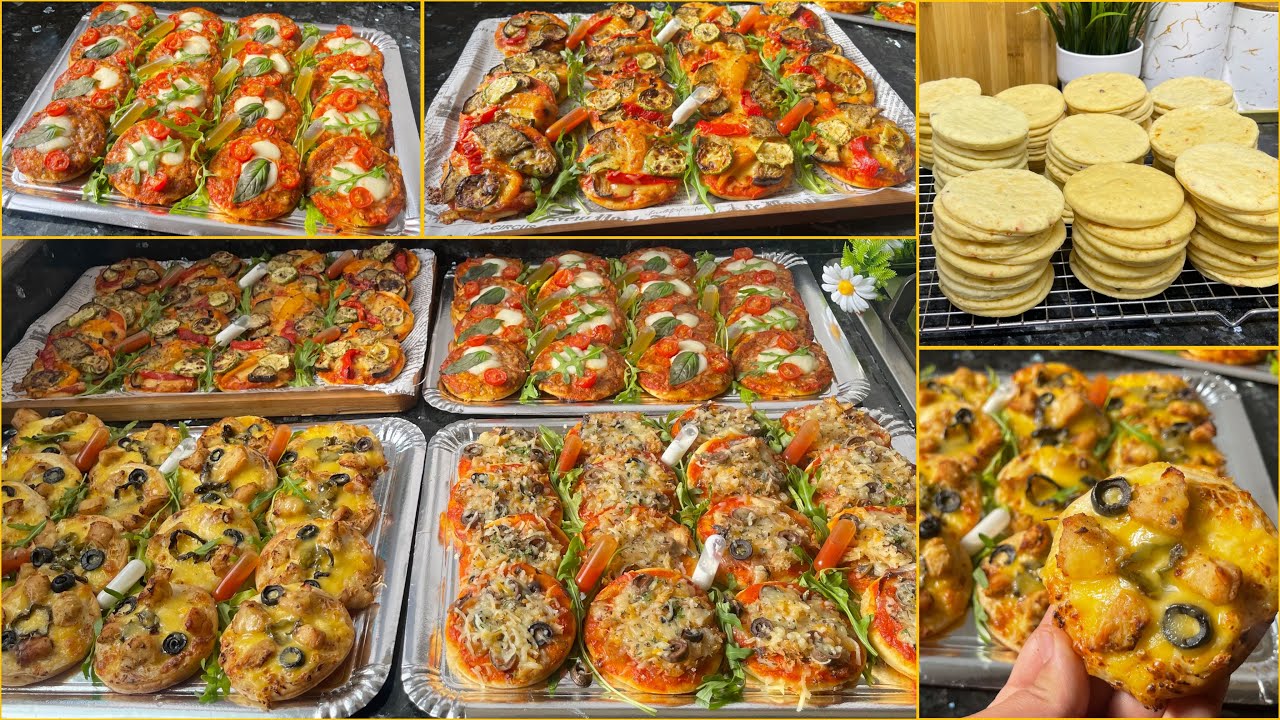 أقوى مشروع💪والأكثر طلبا فرمضان2024/عجينة البيتزا بجميع التفاصيل مع 4أشكال ومذاقات متنوعة خطيرة👌+ثمن💰