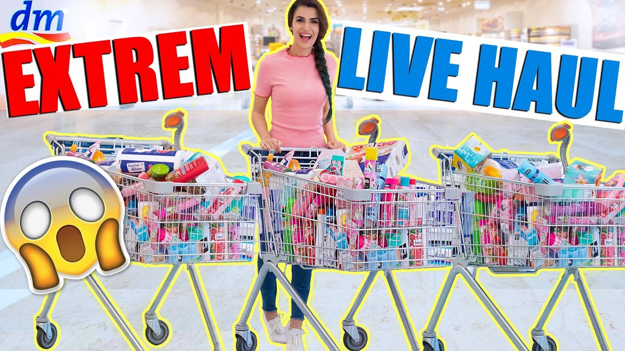 LIVE DM HAUL EXTREM 😱 + ICH VERLOSE ALLES AN EUCH! WIEVIEL KANN ICH IM DM KAUFEN? KINDOFROSY