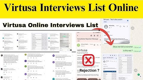 Virtusa interview list Online|virtusa rejection mail|virtusa interview experience 2025|virtusa 2025