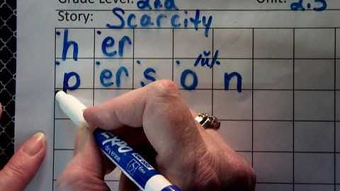 Scarcity spelling part 1. 2nd gr 2.3