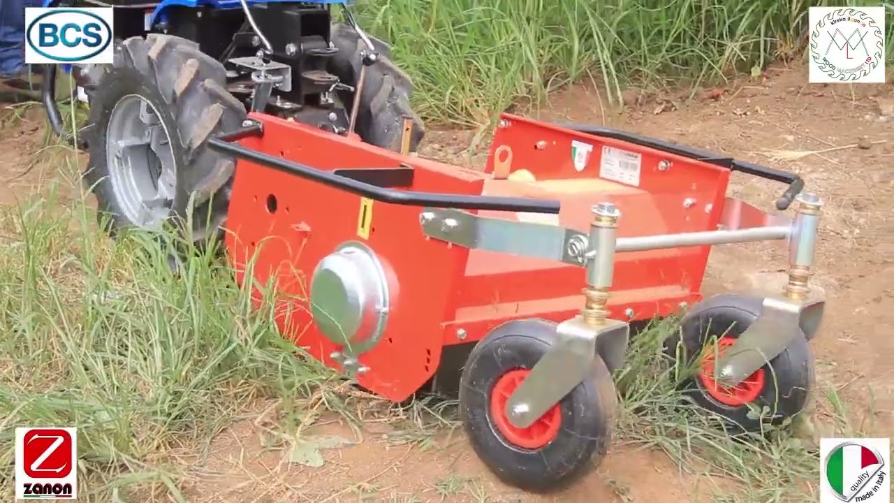 two wheel tractor BCS 740 Powersafe with bush mulcher ZANON TSM 600