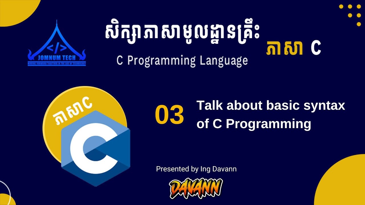 3. Basic Syntax of C Programming | C PROGRAMMING LANGUAGE - YouTube