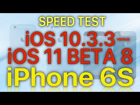 iPhone 6S - iOS 11 Beta 3 / Public Beta 2 Speed Test: iOS 10.3.2 vs iOS 11 Beta 3 Build # 15A5318g. 