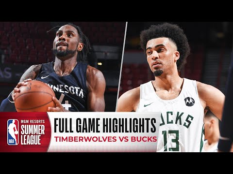 TIMBERWOLVES at BUCKS | NBA SUMMER LEAGUE | FULL GAME HIGHLIGHTS