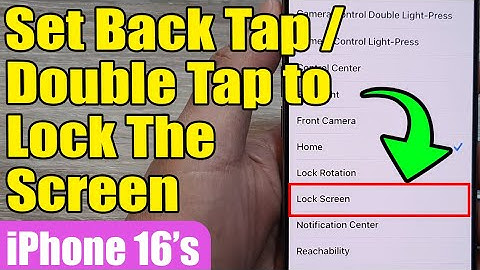 🔒 How to Set Back Tap/Double Tap to Lock Screen on iPhone 16/16 Pro Max