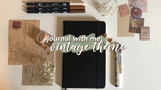 journal with me: vintage theme ☕