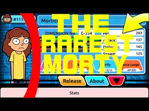 Pocket Mortys - Morticia Showcase! THE RAREST MORTY! - Episode 13