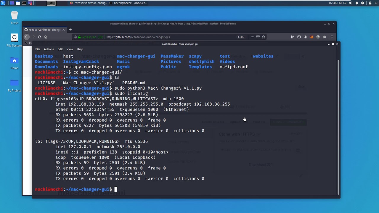 How To Change Kali Linux Mac Address - YouTube