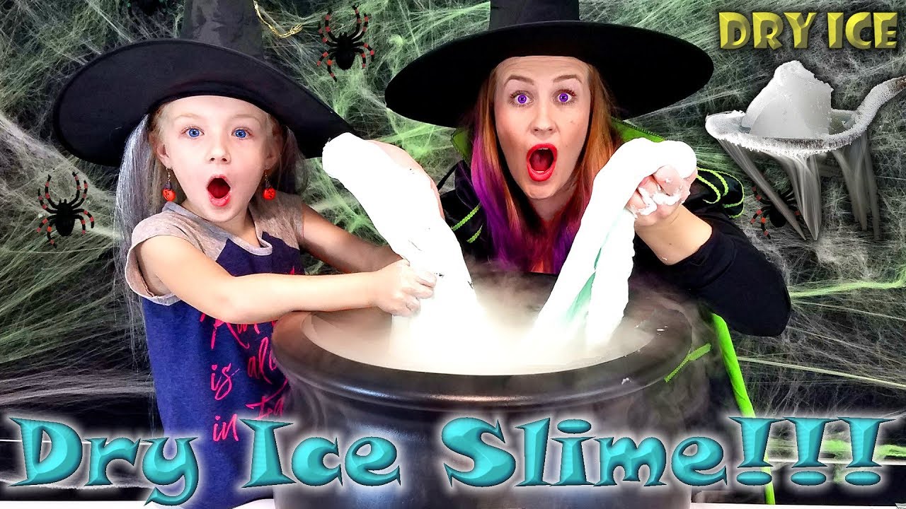 Witches Make DRY ICE SLIME! Ultimate Sub Zero Challenge!!! How to
