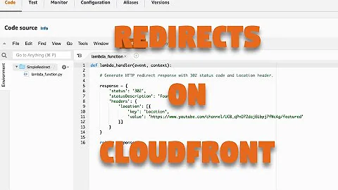 How to run HTTP Redirects on AWS CloudFront