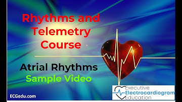 Rhythms and Telemetry Course - Atrial Rhythms Sample Video