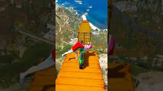 GTA V Dangerous Stunt On Mount Chiliad Ep.04 #Shorts