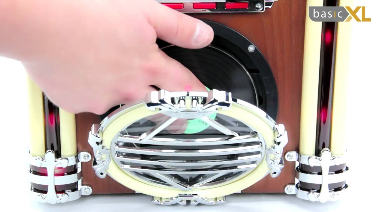 basicXL Jukebox with CD player BXL-JB10 - YouTube