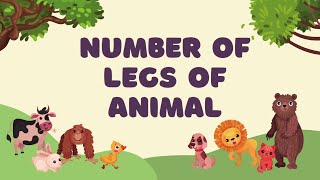 Animals Number of Legs || Science Lesson for Kids No Of Legs Of Different Animals Shorts Gk Science
