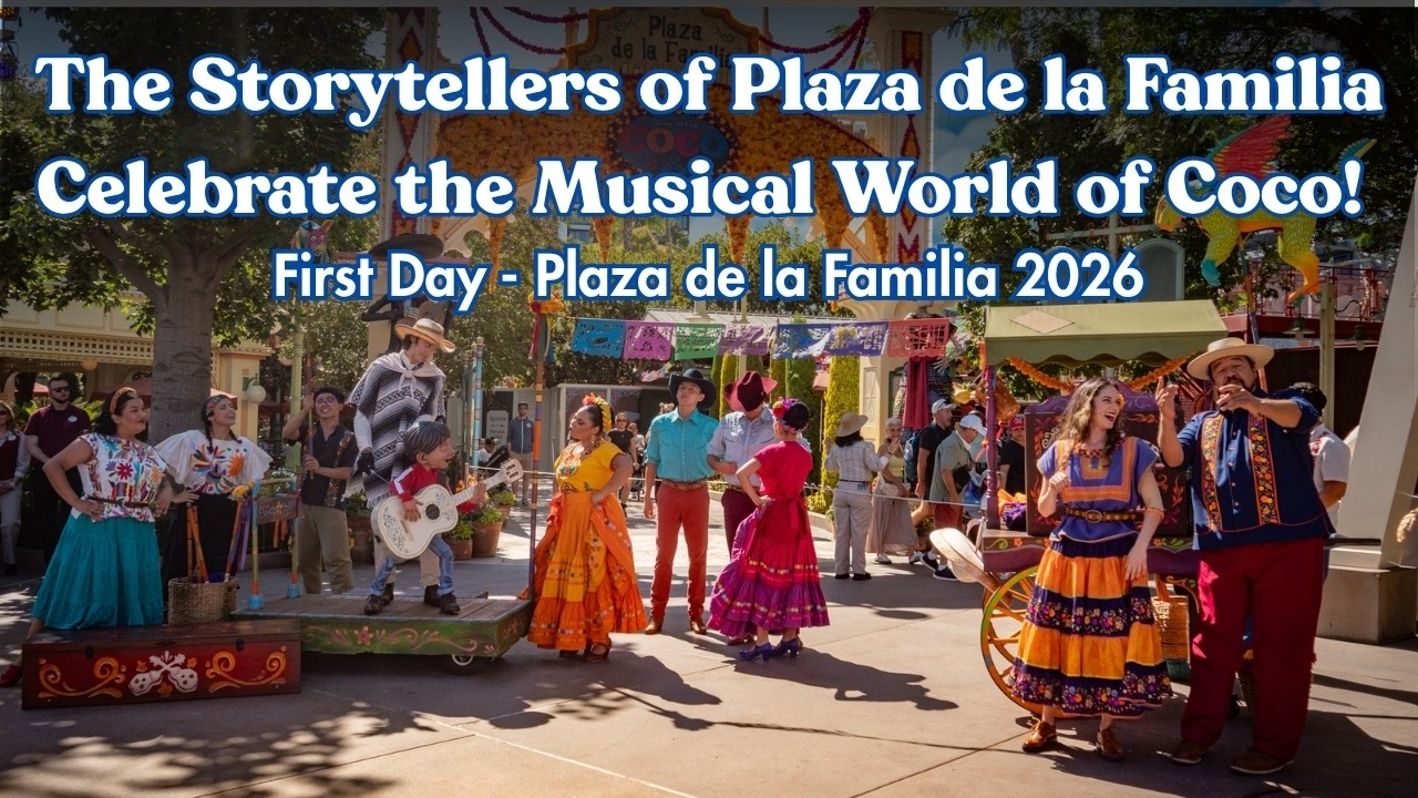 First Day: The Storytellers of Plaza de la Familia Celebrate The Musical World of Coco! 2026