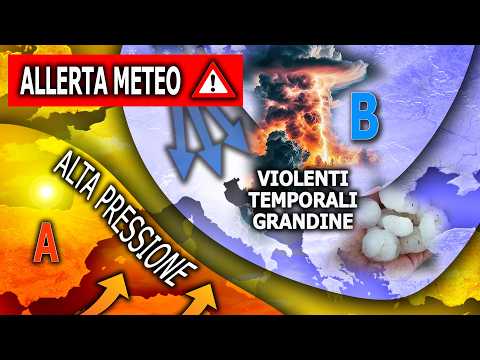 Video Meteo: ALLERTA Forti Temporali e Grandine, molte regioni sotto osservazione