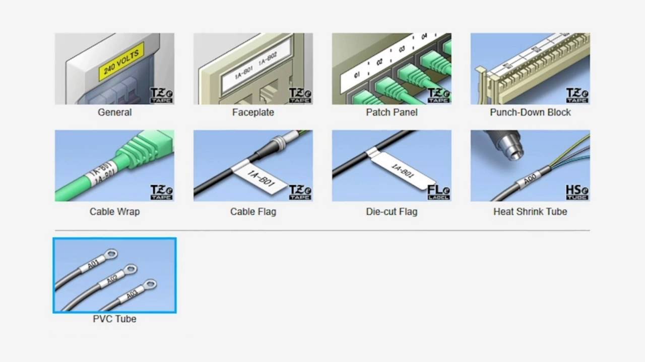 Using Cable Label Tool  Brother With Regard To Brother Label Printer Templates