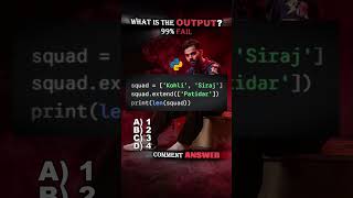 🔥 99% Beginners Get This Python Output Wrong! 😱 | Python Interview Question #coding #python
