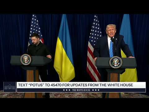 PRESIDENT TRUMP DELIVERS REMARKS FROM MEETING WITH UKRAINE’S VOLODYMYR ZELENSKYY
