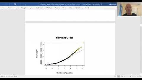 Transforming target and predictor variables to improve linear models