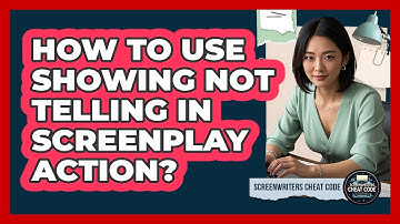 How To Use Showing Not Telling In Screenplay Action?