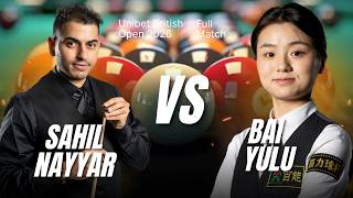 Sahil Nayyar vs Bai Yulu Full Match Unibet British Open 2026 Snooker screenshot 1