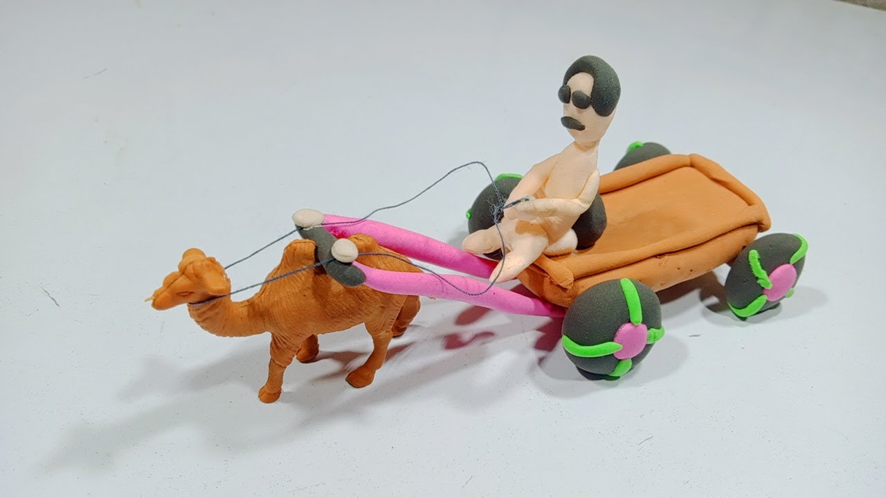 How To Make Clay Camel Cart At Home / Diy Idea 2023 Mini Camel Cart 