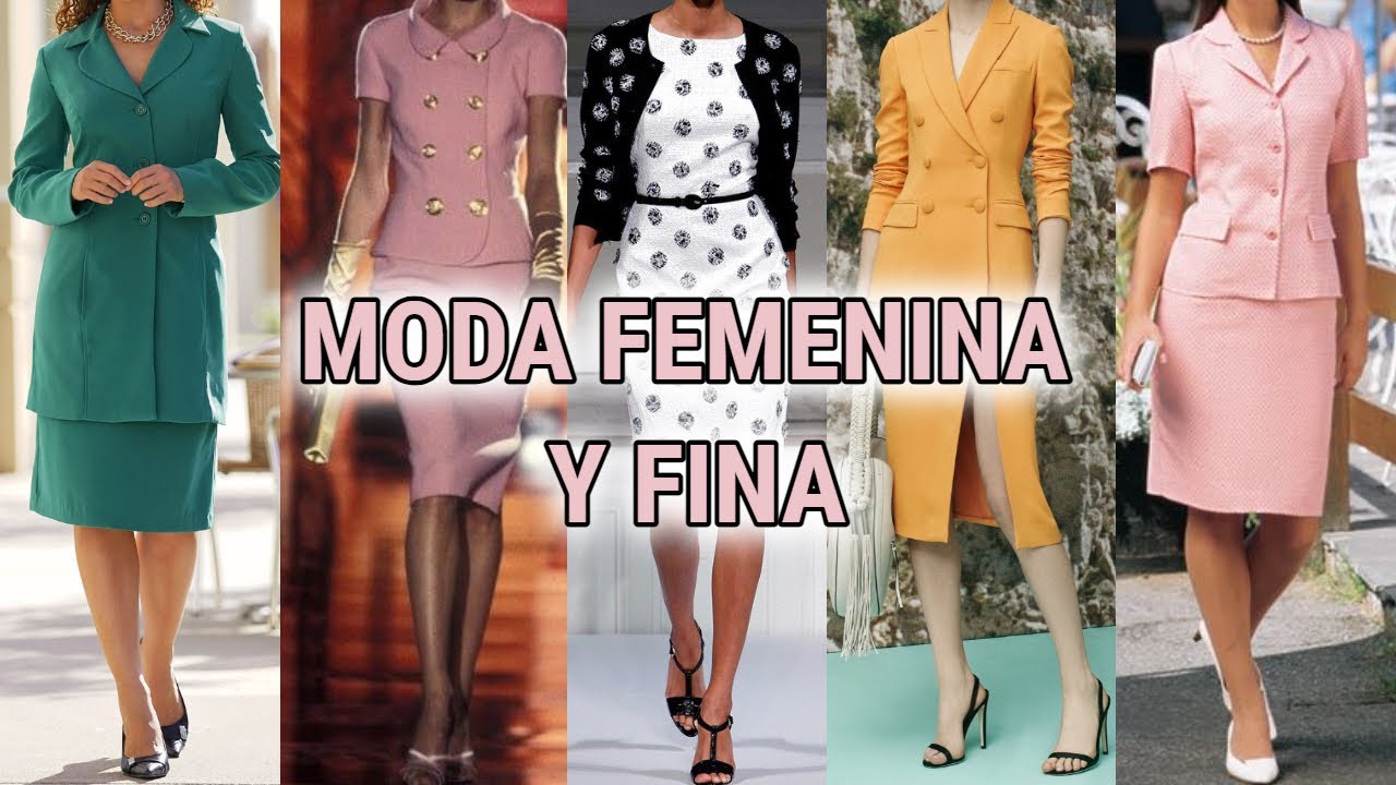 ELEGANTE y con estos de CHAQUETAS VESTIDOS Y FALDAS OUTFITS ELEGANTES SENCILLOS - YouTube