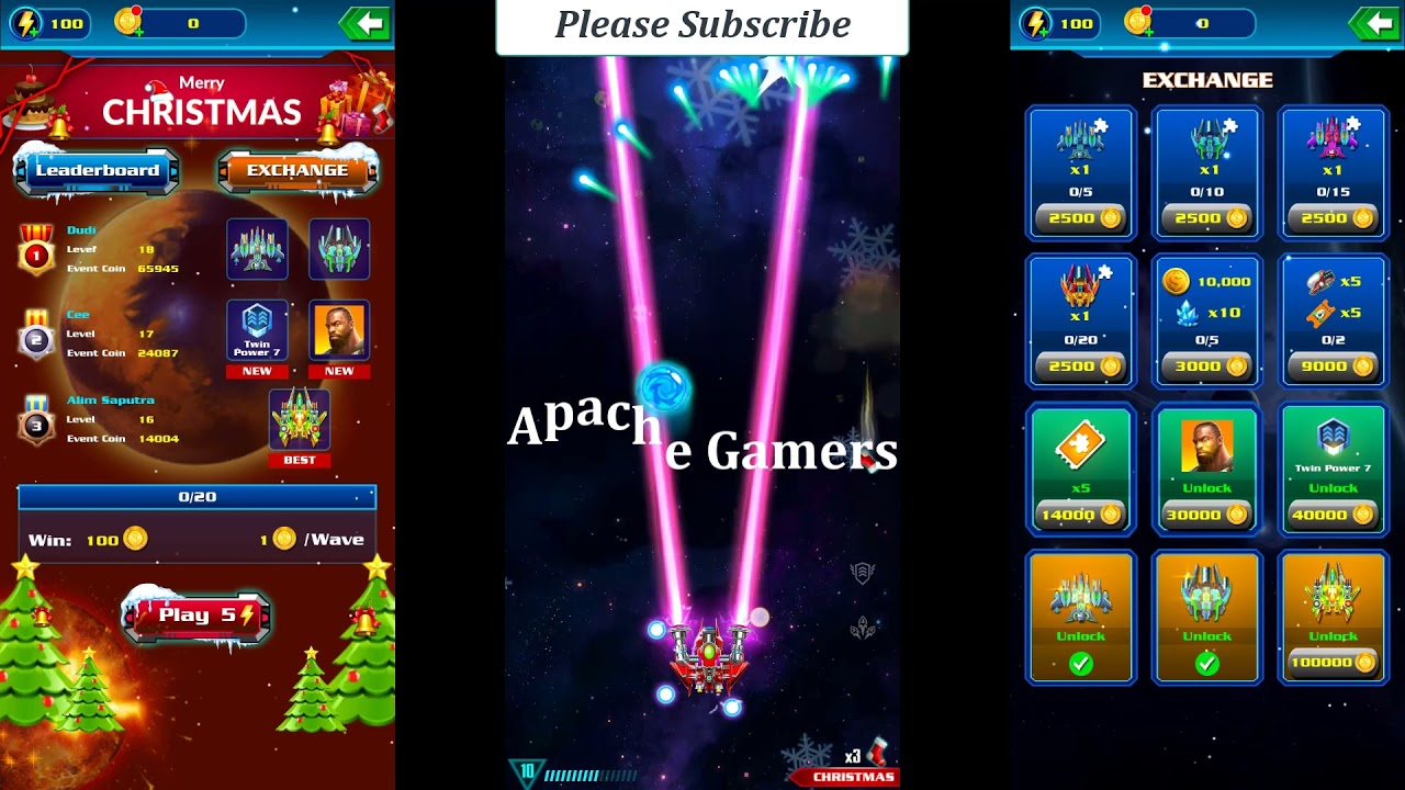 Galaxy Attack: Alien Shooter | Christmas Event 2021 Level 12 | By Apache Gamers