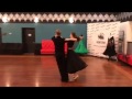 Slow Foxtrot American Smooth bronze demo routine . Dance instructors: Jānis and Alexandra