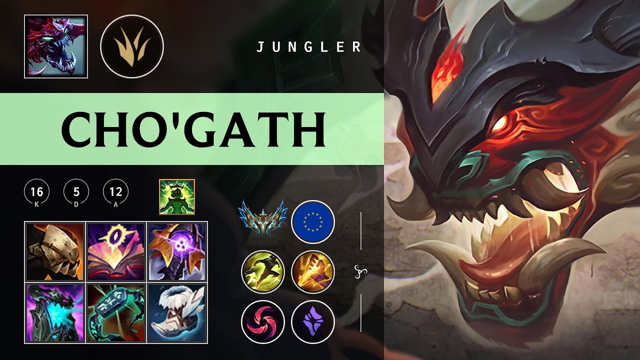 Cho'Gath Jungle vs Gwen - EUW Challenger Patch 26.03