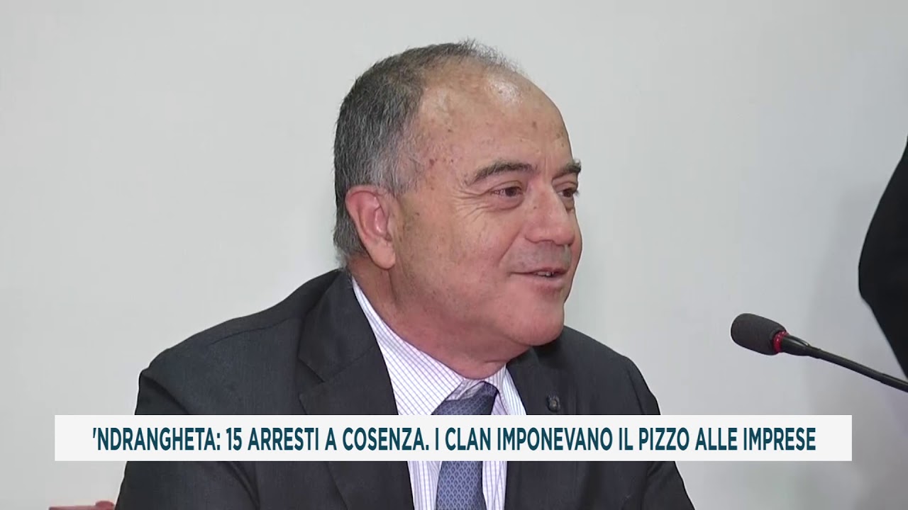 'NDRANGHETA: 15 ARRESTI A COSENZA  I CLAN IMPONEVANO IL PIZZO ALLE IMPRESE