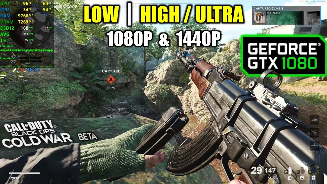 GTX 1080 | COD Black Ops: Cold War BETA - 1080p, 1440p - Low & High
