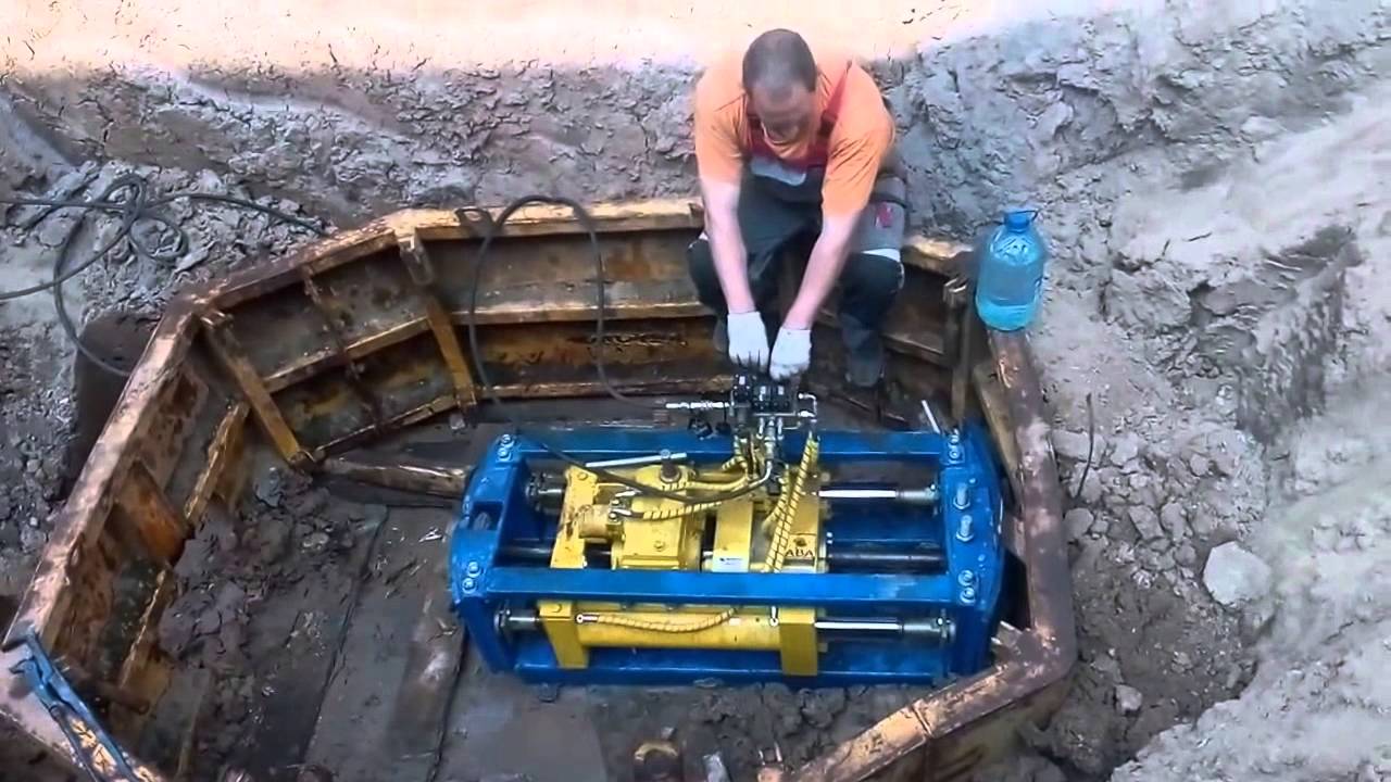 Бестраншейная замена стального водопровода Ду150 на трубу ПНД Дн160