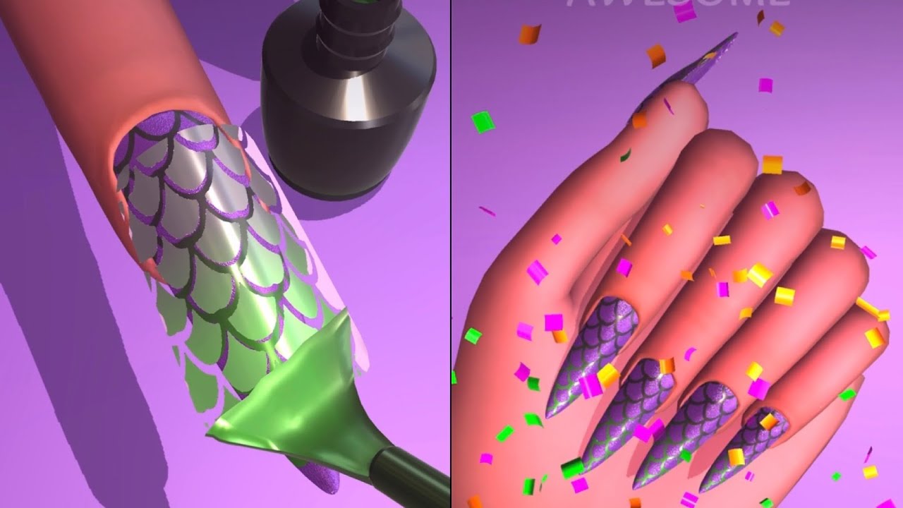 ACRYLIC NAILS 💅 💄 Game All Levels Update Gameplay Walkthrough