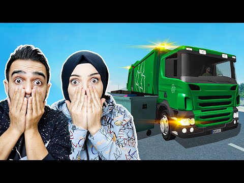 ŞEHİRDEKİ TÜM ÇÖPLERİ TOPLADIK !! 😱 Garbage Truck Simulator