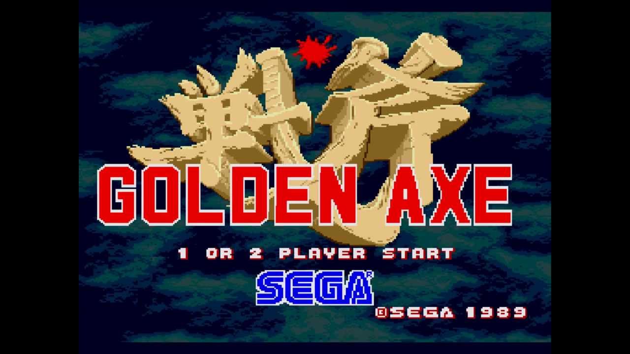 Golden Axe 戦斧 (Sega Mega Drive/Genesis) #1 - Title screen + demo 