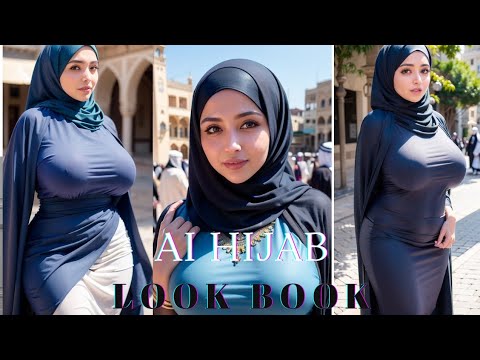 AI HIJAB LOOKBOOK || TOP 5 most beautiful women in 🇸🇦 #aiwork #ai #hijab #top5